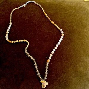 Beautiful multi color crystal necklace